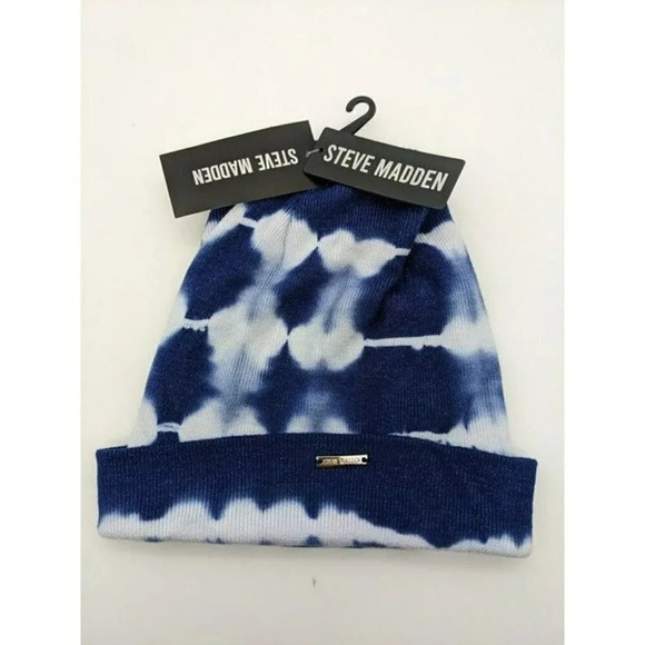 Steve Madden Hats Women's TIE-DYE BEANIE BLUE NWT - Picture 1 of 3